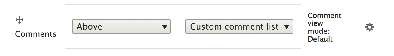 Custom comment formatter selection in Drupal 8 content type.
