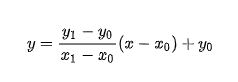 Bresenham's line algorithm equation